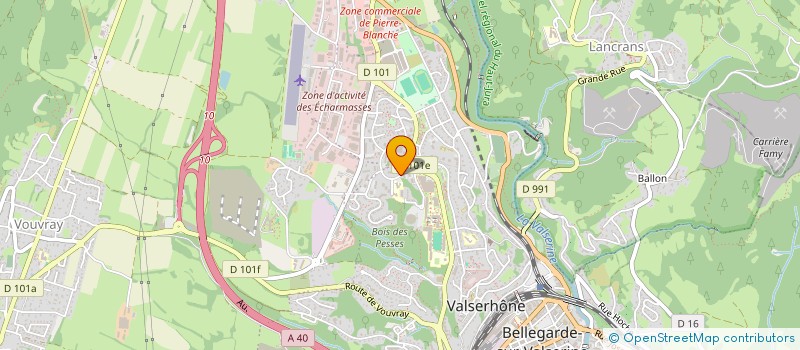 localisation de l'entreprise CERA à VALSERHONE