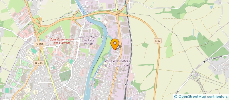 localisation de l'entreprise CERA-COMPO-INDUSTRY à AUXERRE