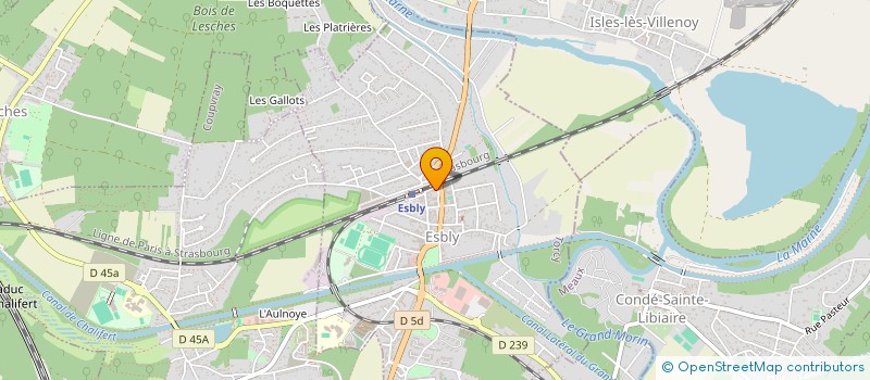 localisation de l'entreprise CERA CONCEPT ETUD REAL ALUMINI à ESBLY