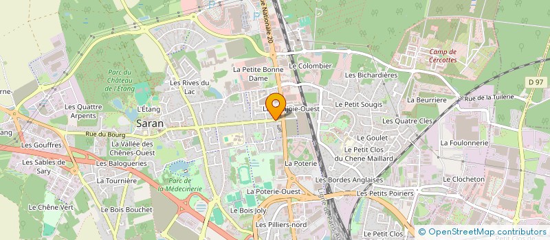 localisation de l'entreprise CERABATIR  SARAN