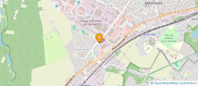 localisation de l'entreprise CERAC CENTR ENTRET AUTOM COIGN à COIGNIERES