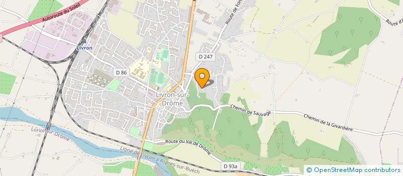 localisation de l'entreprise CERACO  LIVRON-SUR-DROME