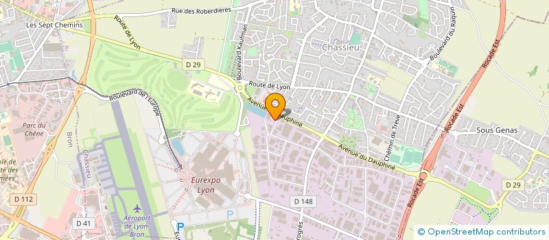 localisation de l'entreprise CERADECO  CHASSIEU