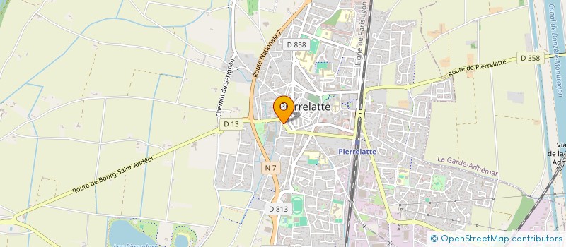 localisation de l'entreprise CERADENT à PIERRELATTE