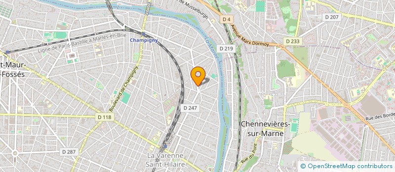 localisation de l'entreprise CERADEV à SAINT-MAUR-DES-FOSSES