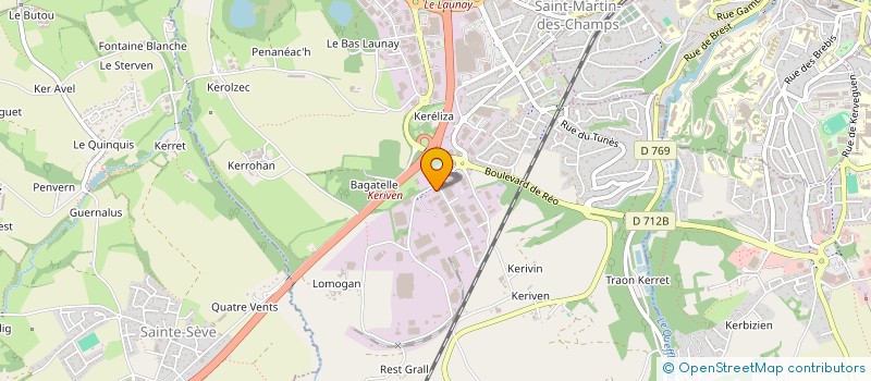localisation de l'entreprise CERAFEL à SAINT-MARTIN-DES-CHAMPS