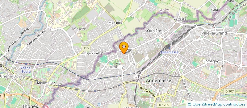 localisation de l'entreprise CERAGETS  AMBILLY