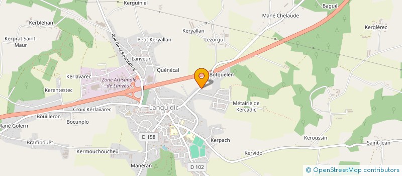 localisation de l'entreprise CERAL  LANGUIDIC