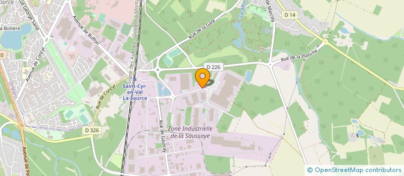 localisation de l'entreprise CERALIM à SAINT-CYR-EN-VAL