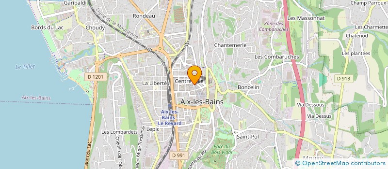 localisation de l'entreprise CERAM 73 à AIX-LES-BAINS