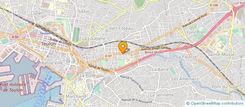 localisation de l'entreprise CERAM 83 à TOULON