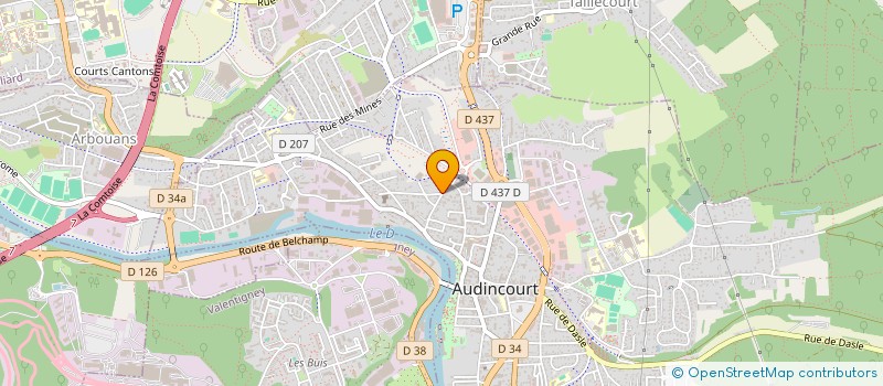 localisation de l'entreprise CERAM'CHIC  AUDINCOURT