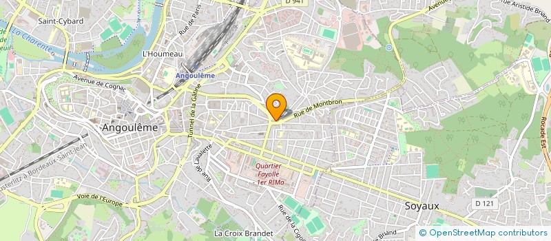 localisation de l'entreprise CERAM CONCEPT à ANGOULEME