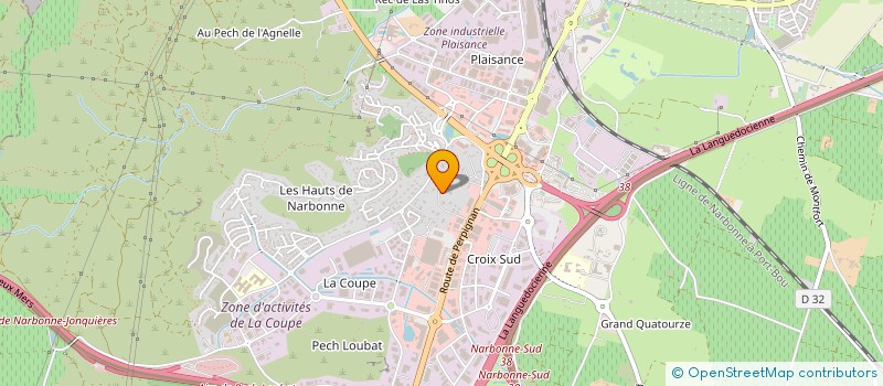 localisation de l'entreprise CERAM CONCEPT NARBONNE à NARBONNE