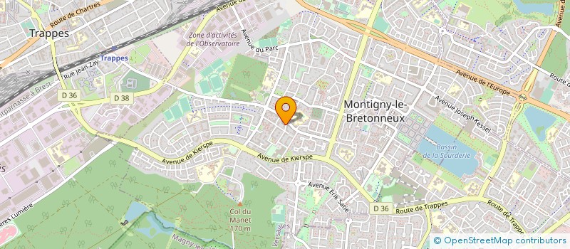 localisation de l'entreprise CERAM CONCEPT SARL à MONTIGNY-LE-BRETONNEUX