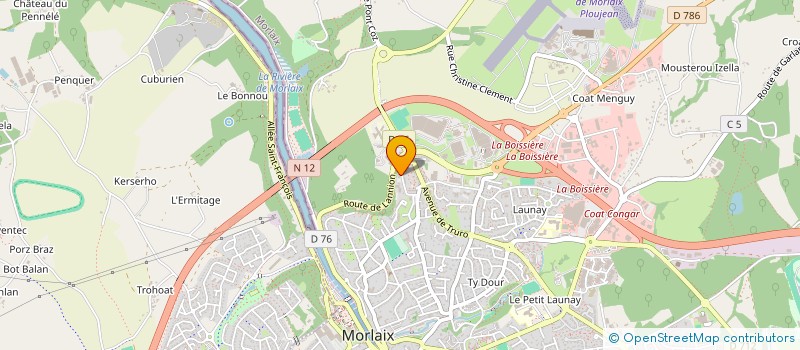 localisation de l'entreprise CERAM IMPORT  MORLAIX