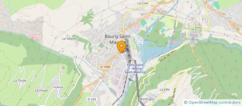 localisation de l'entreprise CERAM NEIGE à BOURG-SAINT-MAURICE