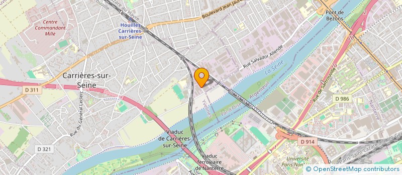 localisation de l'entreprise CERAMA à CARRIERES-SUR-SEINE