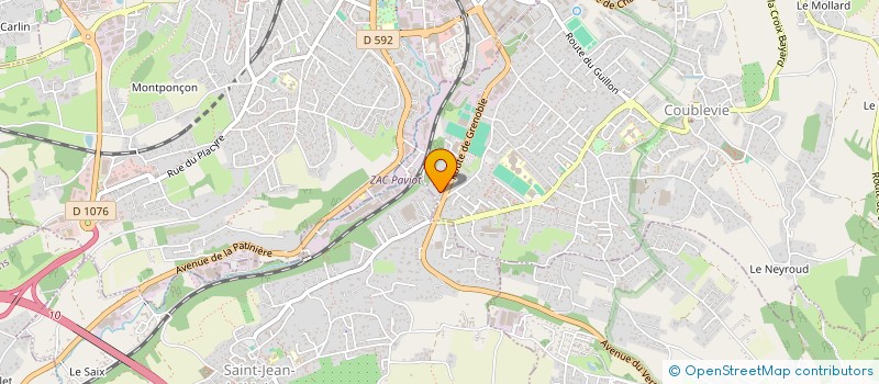 localisation de l'entreprise CERAMCAD à COUBLEVIE