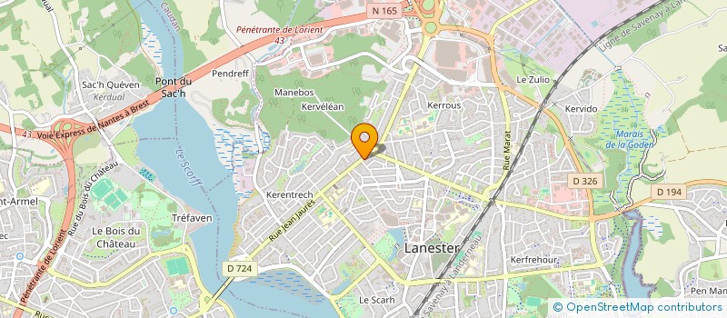 localisation de l'entreprise CERAME & CHIC  LANESTER