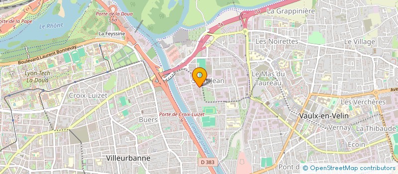 localisation de l'entreprise CERAMIC & BAIN  VAULX-EN-VELIN