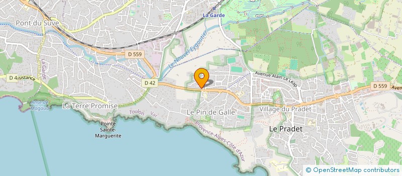 localisation de l'entreprise CERAMICA CONCEPT à LE PRADET