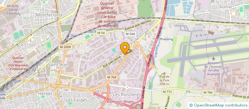 localisation de l'entreprise CERAMICH'  CLERMONT-FERRAND