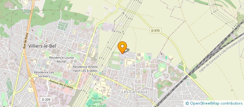 localisation de l'entreprise CERAMICS CONSEILS  VILLIERS-LE-BEL