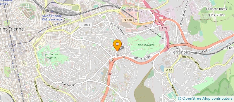 localisation de l'entreprise CERAMIDO  SAINT-ETIENNE