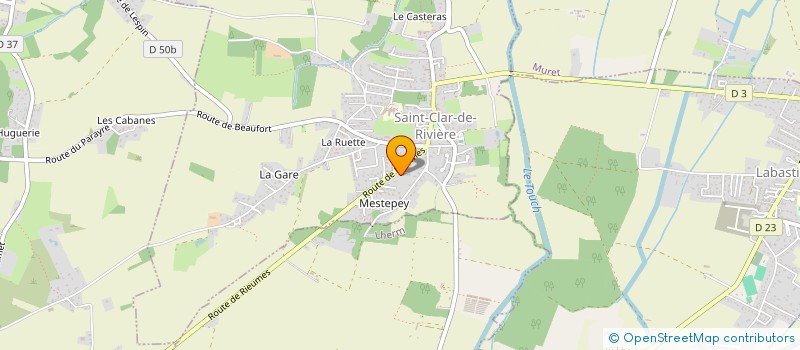 localisation de l'entreprise CERAMIQ CARRELAGE  SAINT-CLAR-DE-RIVIERE