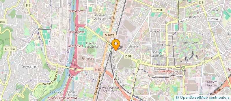 localisation de l'entreprise CERAMIQUE 38  GRENOBLE