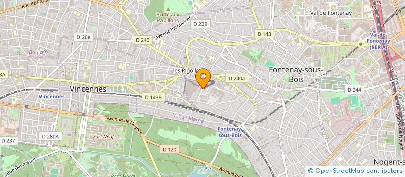 localisation de l'entreprise CERAMIQUE CLUB à FONTENAY-SOUS-BOIS