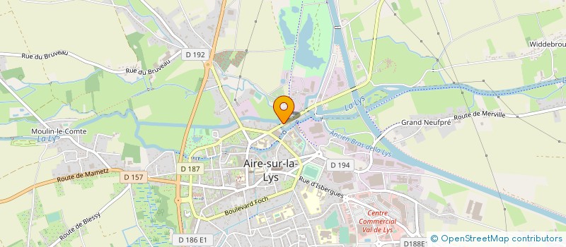 localisation de l'entreprise CERAMIQUE DE LA LYS à AIRE-SUR-LA-LYS