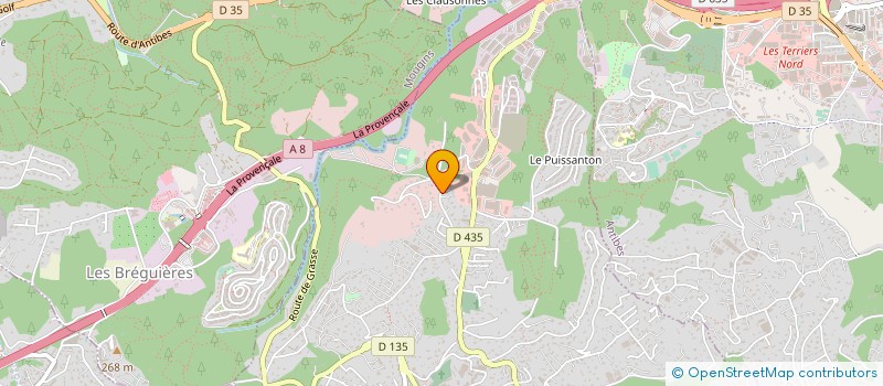 localisation de l'entreprise CERAMIQUE DE LA ROSE BLEUE à VALLAURIS