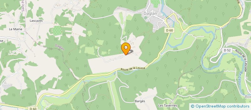 localisation de l'entreprise CERAMIQUE IMPORT à SAINT-CYBRANET