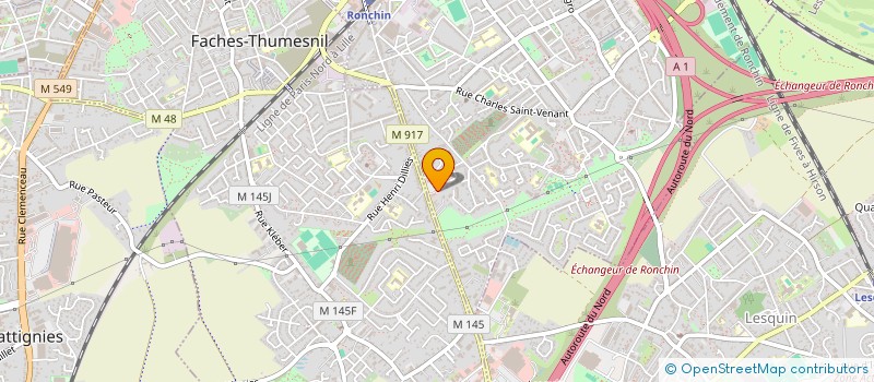 localisation de l'entreprise CERAMIQUES DE L ARTOIS à RONCHIN