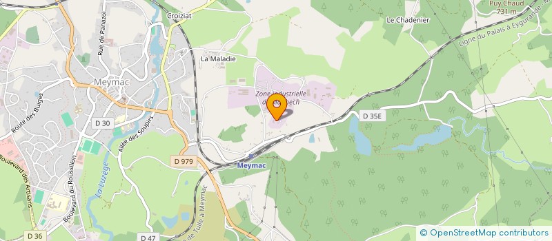 localisation de l'entreprise CERAMIQUES ET DEVELOPPEMENT à MEYMAC