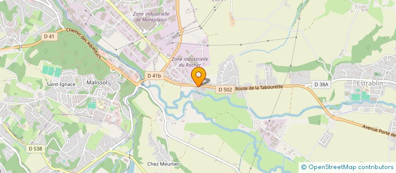 localisation de l'entreprise CERAMIR à ESTRABLIN