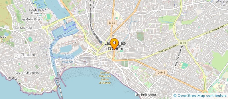 localisation de l'entreprise CERAMISSIME IMMOBILIER à LES SABLES D'OLONNE