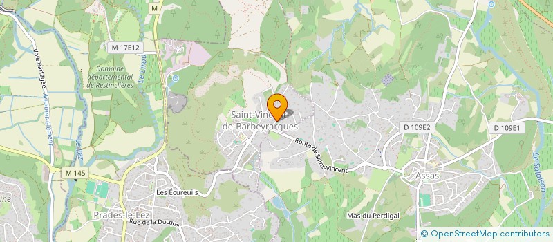 localisation de l'entreprise CERAMISTES EN PIC SAINT LOUP  SAINT-VINCENT-DE-BARBEYRARGUES