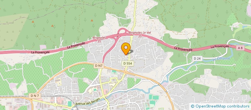 localisation de l'entreprise CERAMOSAIKA LA LAOUVE à BRIGNOLES