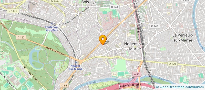 localisation de l'entreprise CERAMX  NOGENT-SUR-MARNE