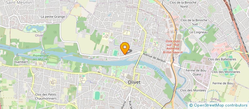 localisation de l'entreprise CERAMY à OLIVET