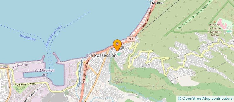 localisation de l'entreprise CERAN à LA POSSESSION