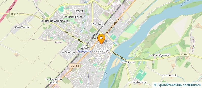 localisation de l'entreprise CERAN HOTEL à BEAUGENCY