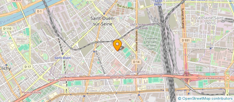 localisation de l'entreprise CERAN LINGUA FRANCE SAS à SAINT-OUEN-SUR-SEINE