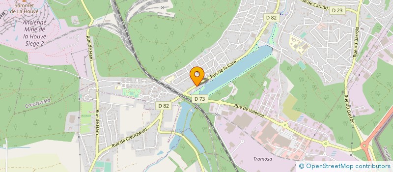 localisation de l'entreprise CERANA  CREUTZWALD