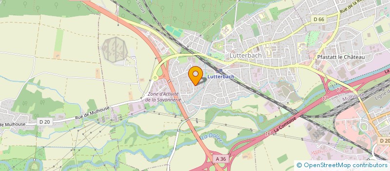 localisation de l'entreprise CERAPH  LUTTERBACH