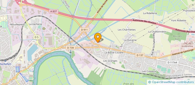 localisation de l'entreprise CERAPOSE- ENTREPRISE  TONNAY-CHARENTE