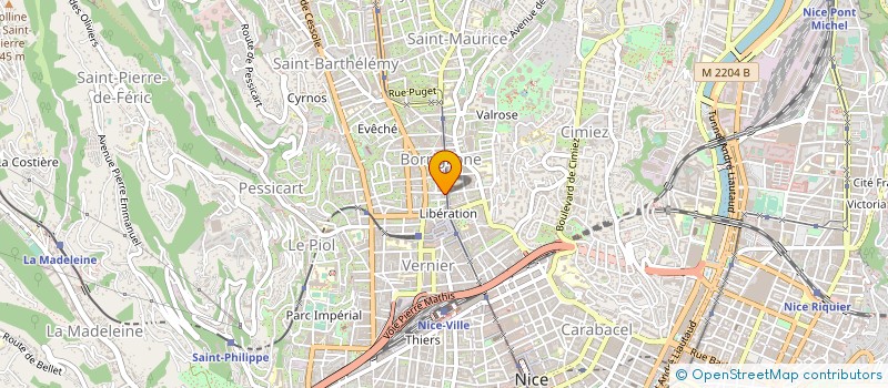 localisation de l'entreprise CERAQ CENT ETUDES RECHER ASSIS DU 4EME A à NICE